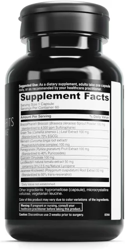 Miniatura 2 de DAVINCI Labs Phyto Benefits - Apoya la salud cardíaca, cerebral e inmunológica, producción de GLP-1 y más con curcumina, quercetina, té verde y más*