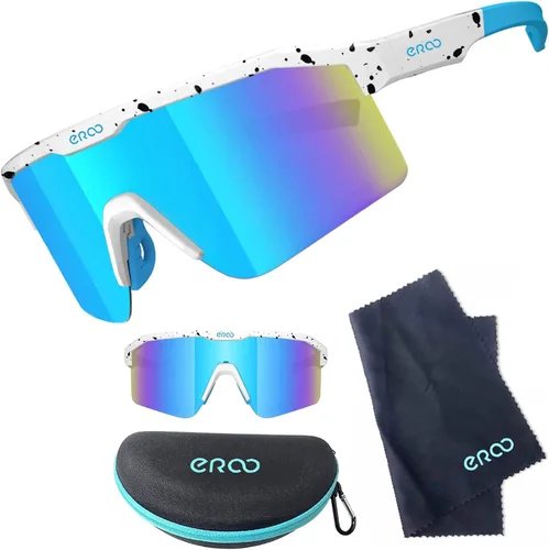 Miniatura 7 de Eazyrun Gafas de sol polarizadas deportivas para niños de 8 a 12 años, lentes para béisbol, softbol, ciclismo, protección UV para niños y niñas F25f