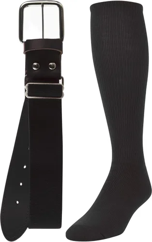TCK Combo de calcetines y cinturón de béisbol o sóftbol, tallas para jóvenes y adultos para niños y niñas, hombres y mujeres