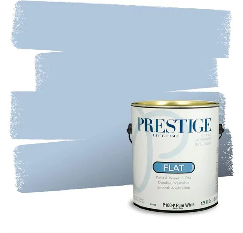 Miniatura 1217 de Pintura Exterior + imprimación PRESTIGE, todo-en-uno, 1 galón, acabado mate, color comparable al Valspar* Royal Gray* VS151-Gris real