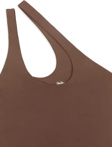 Miniatura 5 de REORIA - Body sexy para mujer, sin mangas, con corte frontal de un hombro y espalda descubierta