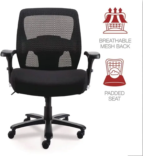 Miniatura 8 de Alera Alera Faseny Series - Silla de gerente grande y alta, soporta hasta 400 libras, altura del asiento de 17.48 a 21.73 pulgadas, asiento