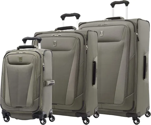 Miniatura 263 de Travelpro Maxlite 5 - Juego de 2 piezas de equipaje de mano de tela, expandibles con 4 ruedas giratorias, bolso blando para debajo del asiento, Negro