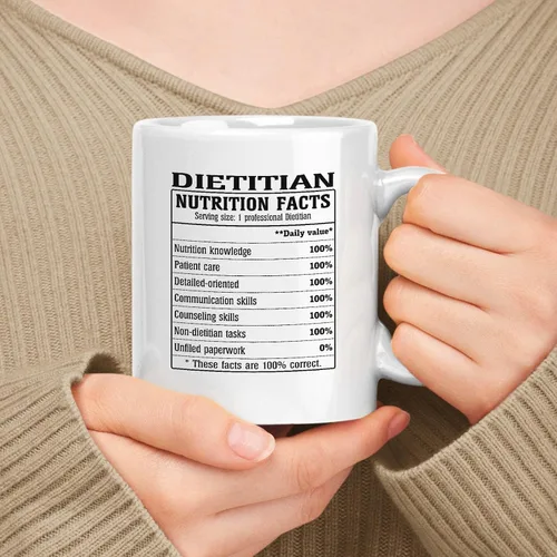 Miniatura 2 de Employee Apreciation Gift For Administrator Información nutricional, White 11oz Ceramic Mug