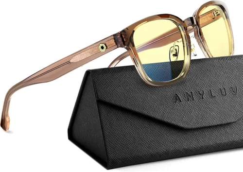 Miniatura 21 de ANYLUV Gafas de luz azul para hombres y mujeres, gafas de juegos de computadora, antifatiga ocular, ligeras, con bloqueo de luz azul