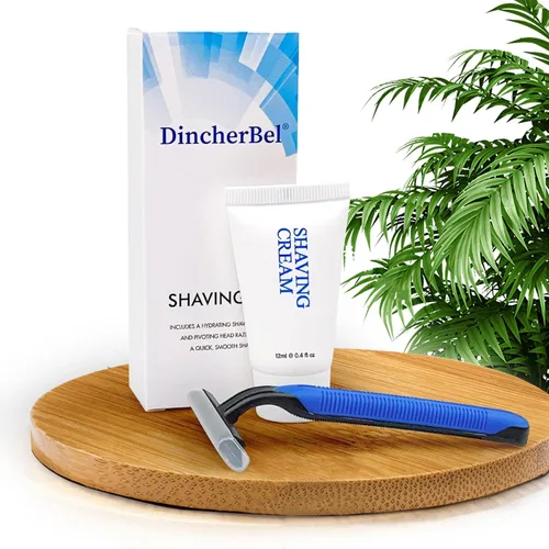 Miniatura 2 de Kit de afeitado a granel, afeitado suave desechable y crema (0.42 oz), artículos de tocador envueltos individualmente para hotel, Airbnb, sin hogar