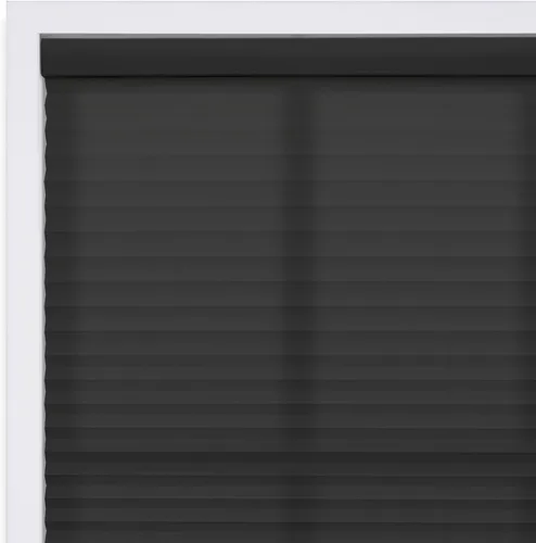 Miniatura 6 de DEZ FURNISHINGS Persiana plisada sin cables de 1" para filtrar la luz, tela, 20" de ancho x 48" de alto, negro