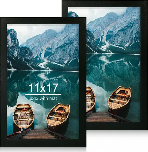 Miniatura 187 de Hongkee - Juego de 2 marcos de fotos, HK042515-MD5.5X8.5-BK(2PK)