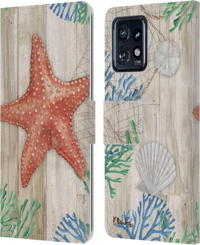 Miniatura 10 de Head Case Designs Officially Licensed Paul Brent Agate Mermaid Coastal Leather Book Wallet Case Cover Compatible with Motorola Moto Edge 40 Pro