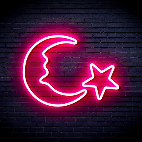 Miniatura 31 de ADVPRO Moon and Star Flex Silicone LED Neon Sign - Azul - st16s33-fnu0009-b