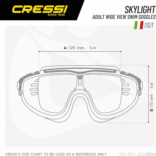 Miniatura 3 de Cressi Skylight, Clear-White/Blue, Clear Lens