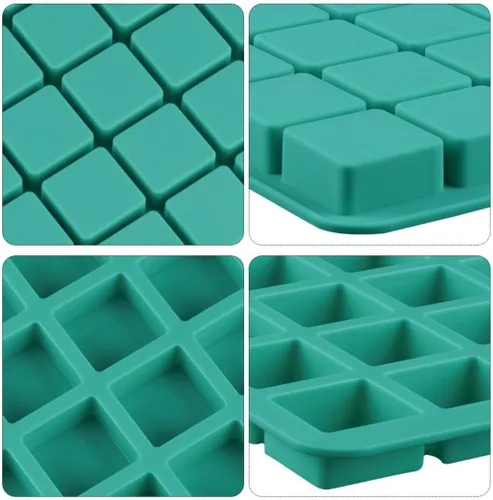 Miniatura 5 de Mity Rain Moldes de silicona cuadrados de trufa de chocolate y caramelo duro de 40 cavidades