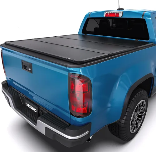 Miniatura 12 de oEdRo - Funda suave de triple pliegue para tonneau de camioneta de 5.2 pies, compatible con Chevy Colorado/GMC Canyon 2015-2025