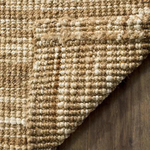 Miniatura 6 de SAFAVIEH Natural Fiber Collection - Alfombra decorativa de 3 x 5 pies, natural y crema, yute hecho a mano, ideal para zonas de alto tráfico