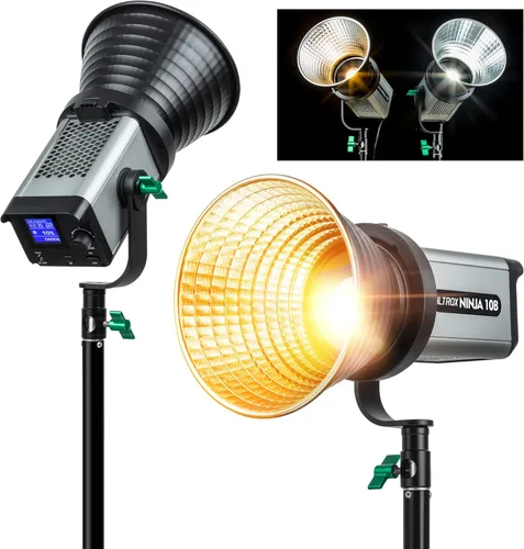 Miniatura 8 de Kit de iluminación de video LED de 80W/7800LM, montaje Bowens COB Continuous Film Lighting Studio Monolight para fotografía de moda de productos