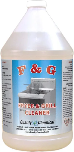 Quality Chemical Limpiador comercial de freidora y parrilla para limpiador de freidoras/limpiador de freidoras/limpiador de grado de restaurante
