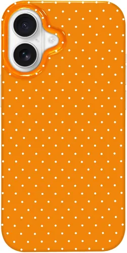 Miniatura 13 de Hython Funda para iPhone Air, diseño estético de lunares lindos, funda simple de 6.5 pulgadas, delgada, antiarañazos, parachoques de TPU suave, a