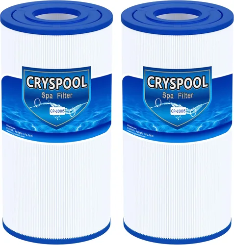 Cryspool® 05005 Filtro compatible con C-5345, R173584, 817-0014, PLBS50/-M, FC-2970, PLBS50, Cartucho de filtro de spa de 45 pies cuadrados, paquete