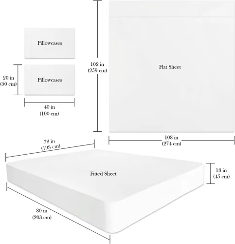 Miniatura 3 de Juego de sábanas para cama de tamaño King, juego de sábanas de microfibra sedosas y transpirables, con bolsillo profundo de 18 pulgadas, sábana