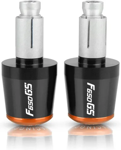 Accesorios de motocicleta 7/8 "0.866 in manillar empuñaduras manillar tapa de extremo para BMW F650GS F 650 GS 2000-2005 2001 2002 2003 2004 (color
