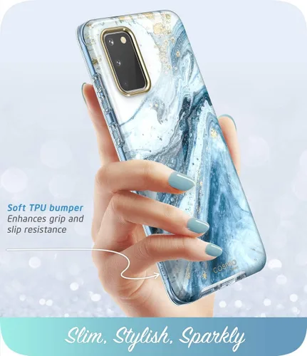 Miniatura 3 de i-Blason Cosmo Series - Carcasa para Samsung Galaxy S20 5G (versión 2020), diseño protector contra golpes, delgado y elegante sin protector