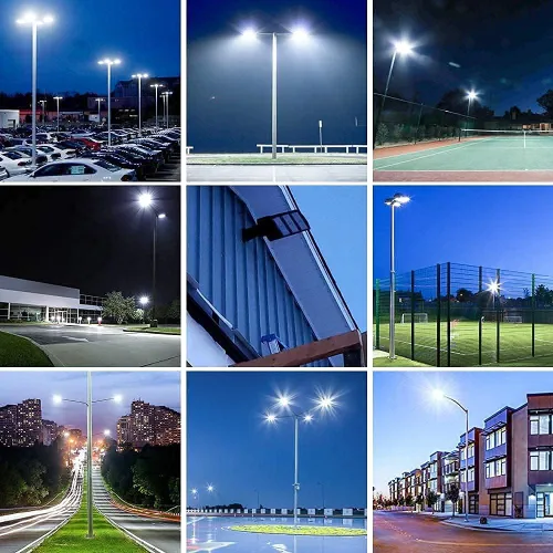 Miniatura 6 de LEDMO Soporte de doble bocina LED para estacionamiento, soporte de montaje de 180 grados, soporte de montaje de poste redondo, doble L, espigas