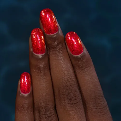 Miniatura 4 de ILNP Ariel - Esmalte de uñas Vivid Lobster Red Shimmer