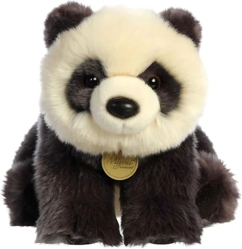 Aurora® Peluche realista de panda Miyoni®, detalles realistas que hacen un compañero apreciado, perfecto para decorar dormitorios o aulas, color