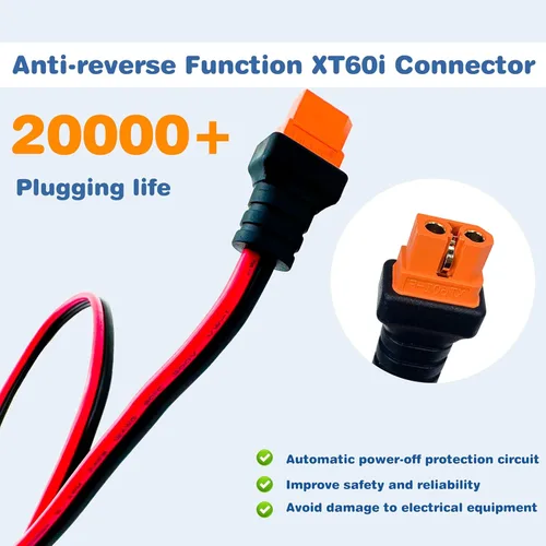 Miniatura 2 de Cable de extensión de carga solar a XT60i de 3 pies/6 pies/12 pies/25 pies/50 pies, conectores solares a adaptador XT60i para centrales eléctricas