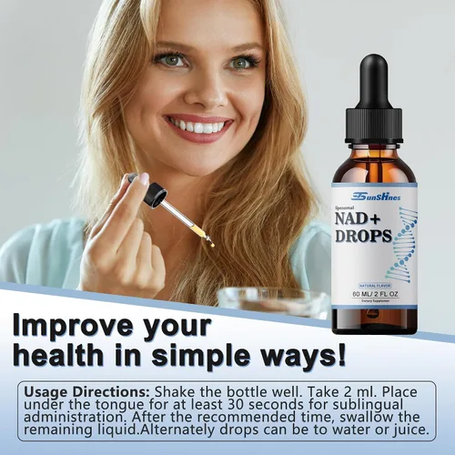 Miniatura 4 de Suplemento líquido liposomal de NAD+800 mg, NAD para una máxima absorción, alternativa a NMN o ribósido de nicotinamida, metabolismo y vitalidad
