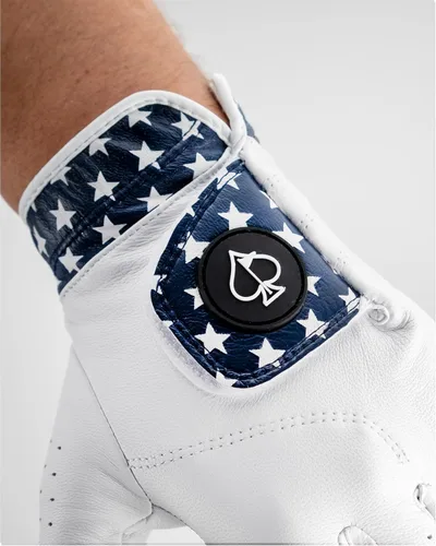 Miniatura 4 de Pins & Aces - Diseño de guante de golf - Cuero Cabretta AAA de alta calidad, guante de viaje duradero de larga duración para hombres o mujeres