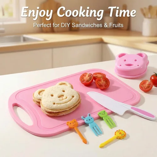 Miniatura 6 de Herramientas de cocina de 29 piezas - Juegos de cocina para niños reales - Juego de cuchillos para niños pequeños para cocina real, juguetes