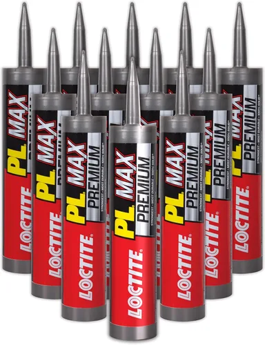 Miniatura 11 de Loctite PL Premium Max Adhesivo de construcción, cartucho de 9 onzas líquidas, 1 paquete, pegamento de construcción versátil para madera, hormigón