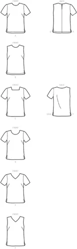 Miniatura 2 de Simplicity S 9133 Misses Tops Sewing Pattern Tallas 16-24