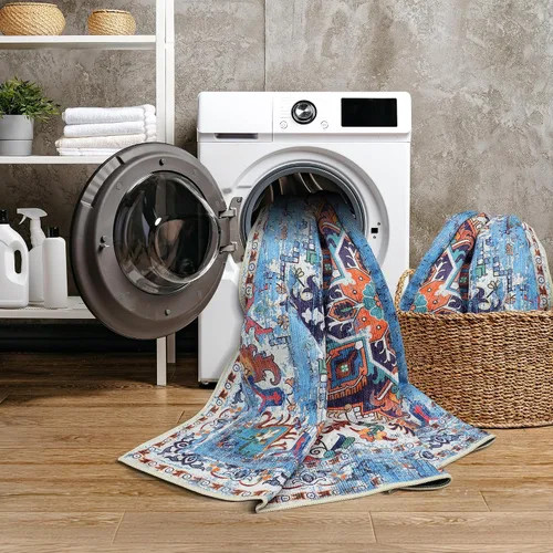 Miniatura 23 de GLN Rugs Traditional Collection - Alfombra de felpilla lavable a máquina, tradicional lavable, antideslizante, alfombra de felpilla de pelo corto