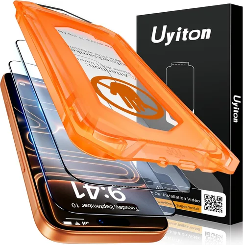 Miniatura 14 de Uyiton Protector de pantalla de privacidad para iPhone 16 Pro Max, [fácil de instalar] [cero burbujas] de cobertura completa inastillable