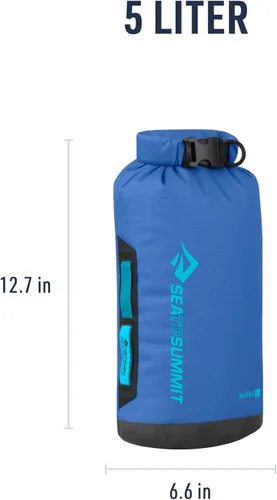 Miniatura 6 de Sea to Summit Big River Bolsa seca, almacenamiento seco de alta resistencia, 5 litros, azul surf Azul (Surf Blue)