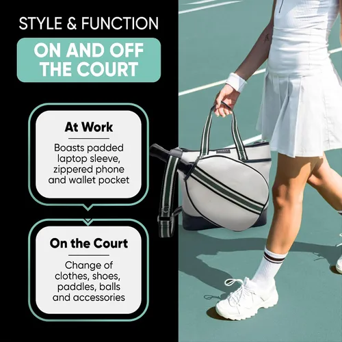 Miniatura 4 de Pickln Bolso de lujo para mujer, de piel vegana, de lujo, para pickleball