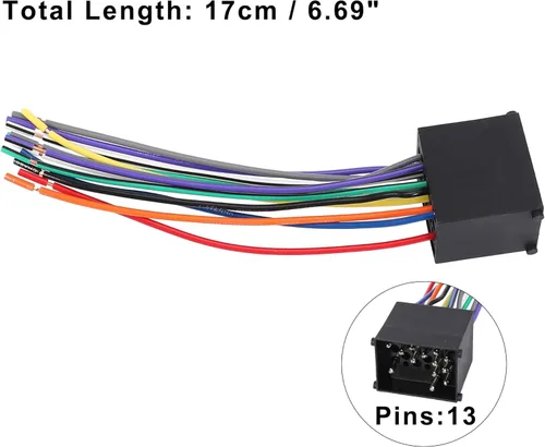Miniatura 3 de X AUTOHAUX 70-8590 Reproductor de CD estéreo para coche Adaptador de radio de cable para BMW Serie 3 1992-1998