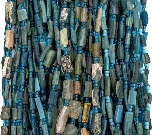 Miniatura 4 de Abalorios de cristal romanos de agua, vidrio genuino encontrado en Afganistán, Cuentas de vidrio mate para la fabricación de joyas, The Bead Chest