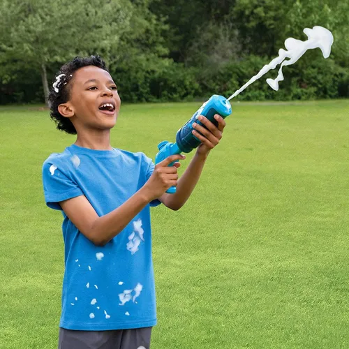 Miniatura 6 de Fom Mania Quickshot - Pistola de espuma para niños y adultos, paquete de 2 unidades exclusivo de Amazon, pistola de espuma no tóxica para niños