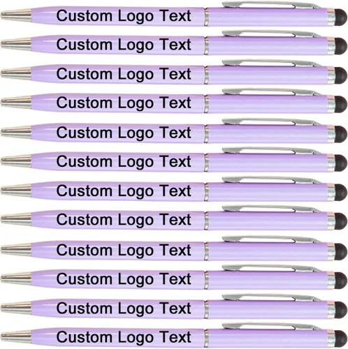 Miniatura 6 de Bolígrafos personalizados con nombre, icono, logotipo, texto, bolígrafo personalizado con lápiz capacitivo para iglesia de negocios, 100