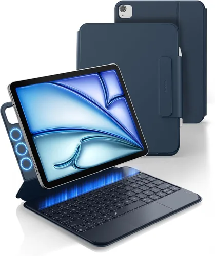 Miniatura 12 de Dexnor Funda para iPad Air de 11 pulgadas con teclado M4/M3/M2 (2026/2025/2024) y iPad Pro 11 (4ª/3ª/2ª/2ª/1ª generación) y iPad Air 5ª/4ª Negro
