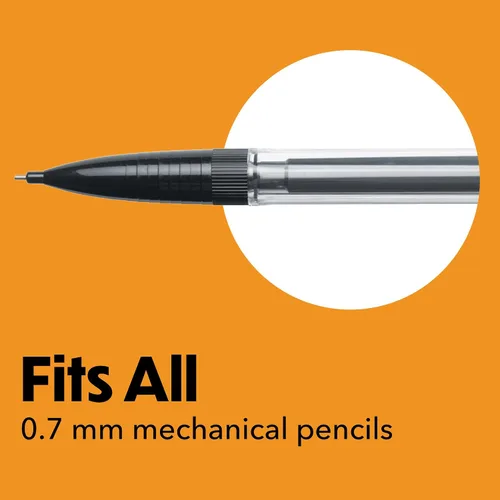 Miniatura 5 de BIC Recambios de minas para lápices, punta media (0.7mm), 30ct (L730P1), negro