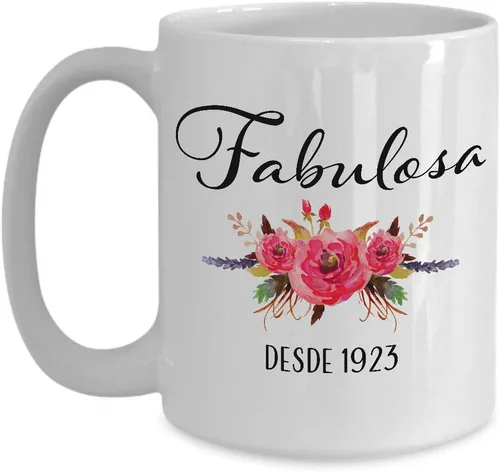 Miniatura 3 de Fabulosa Desde 1923 Cumpleaños 98 Mujer Decoracion - Taza De Café - 11oz