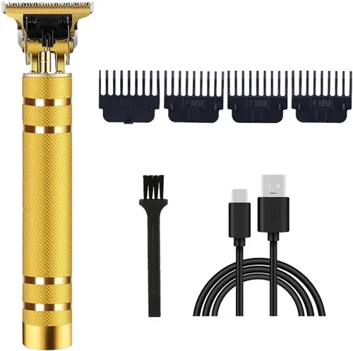 Miniatura 36 de Cortadora de pelo profesional para hombres y mujeres, inalámbrica, recargable, recortadora de pelo, kit de aseo de corte de cuerpo de metal