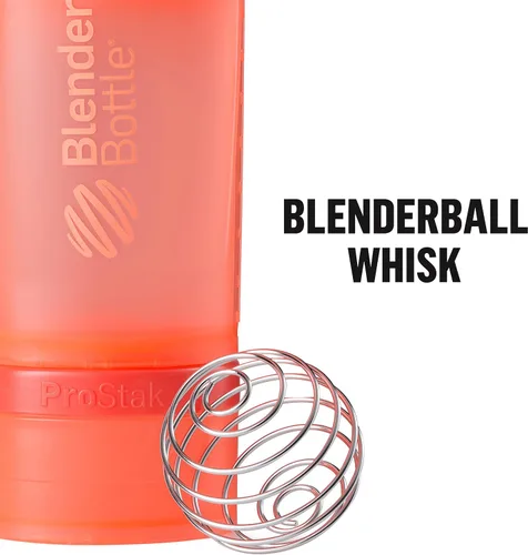 Miniatura 3 de Sistema BlenderBottle ProStak con botella de 22 onzas y almacenaje de giro y bloqueo, Gris (Pebble Gray)