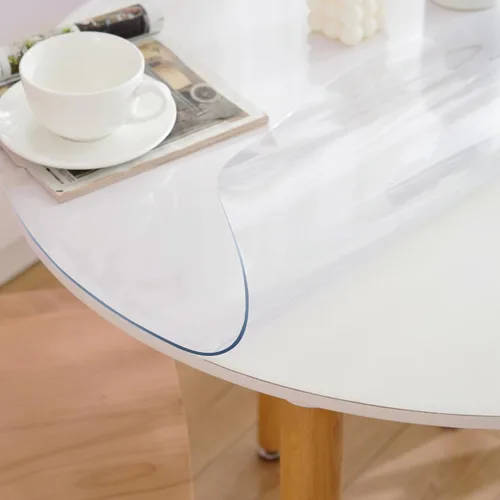Miniatura 3 de Protector de mesa redondo transparente de 36 pulgadas, protector redondo transparente para mesa de comedor, 0.059 in de grosor, impermeable