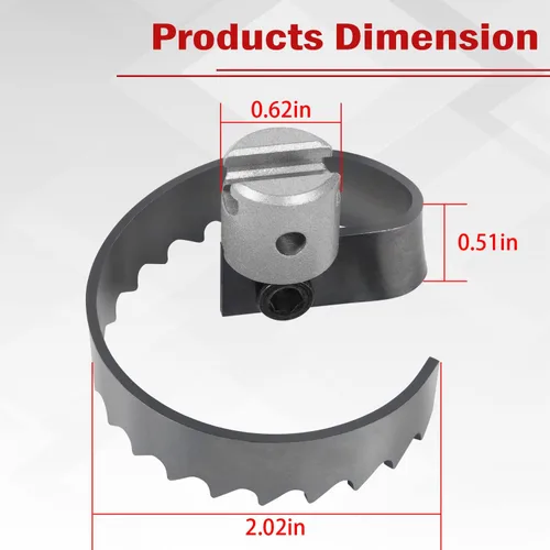 Miniatura 6 de 63025 Cortador espiral de 2 pulgadas para máquina de tambor Ridgid k-400, máquina de tambor k-3800 y máquina seccional k-50, reemplaza T-209 63025