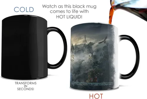Miniatura 5 de Morphing Mugs Hogwarts Legacy Obra de arte oficial – Mundo mágico de Harry Potter – Una taza de cerámica que cambia de color de 11 oz – Imagen